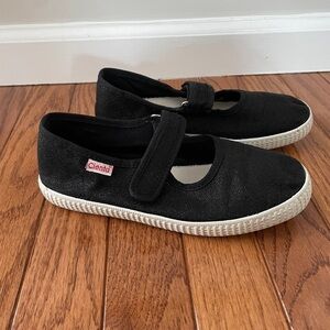 Cienta Girls 34 3 Black Sparkle Mary Janes Shoes